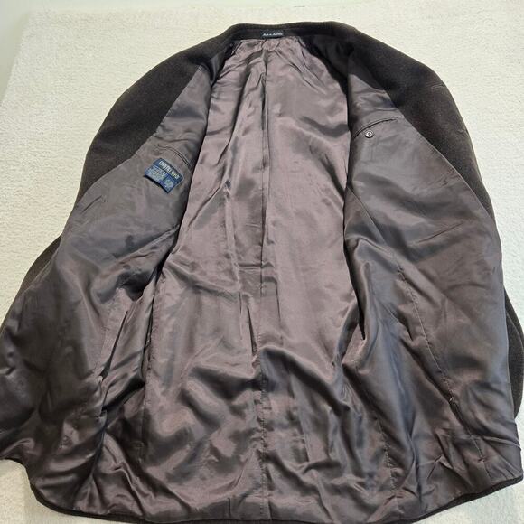 Country Road Australia Men's Wool Alpaca Blend Coat Dark Brown Chest Size 42 - Picture 7 of 8